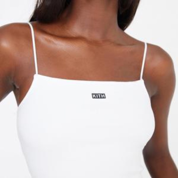 Kith Tops - COPY - Kith white crop top